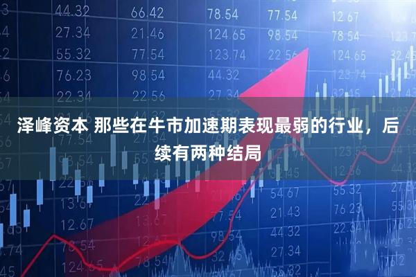 泽峰资本 那些在牛市加速期表现最弱的行业，后续有两种结局